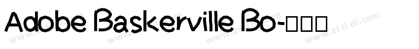 Adobe Baskerville Bo字体转换